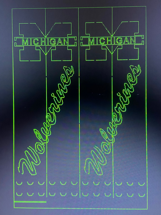 Custom Michigan Wolverines Smudge Pot