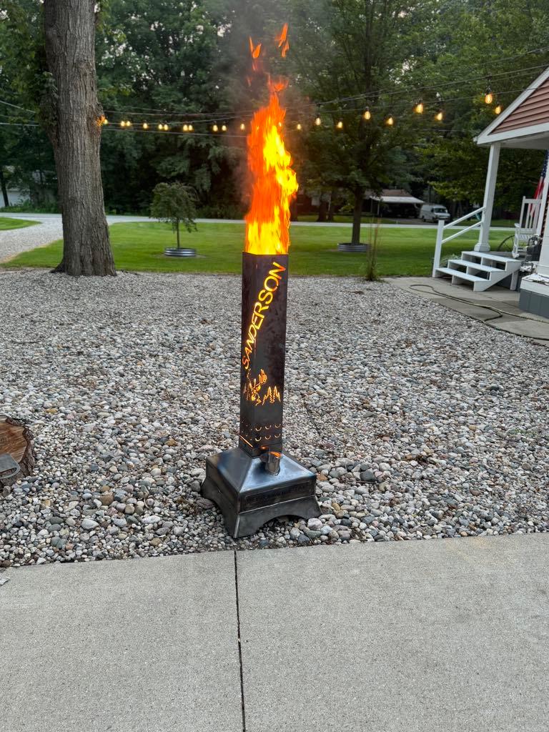 Name with Deer Scene Smudge Pot